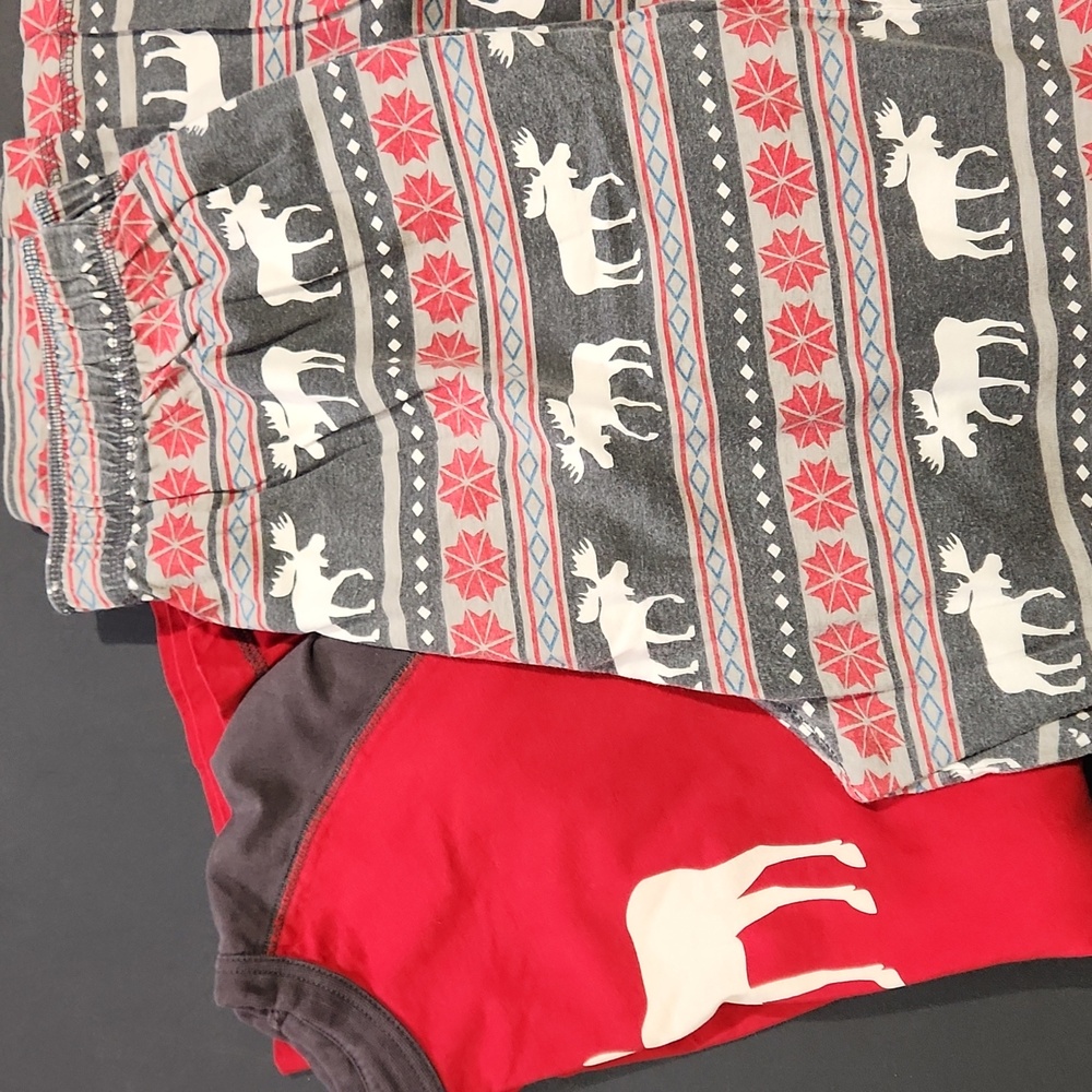Lazy One Moose Pajama Set S